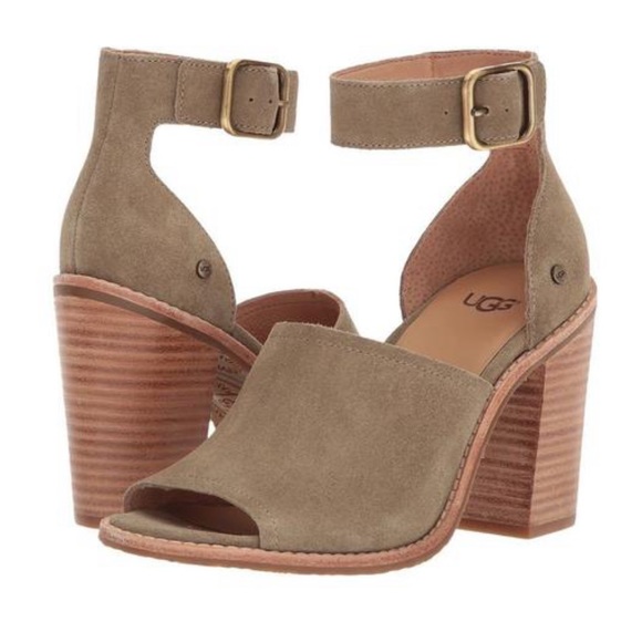 UGG Shoes - UGG Aja Ankle Strap Block Heal Sandal NWOT